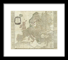 Load image into Gallery viewer, Old Map Of Europe 1787 - Framed Print