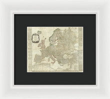 Load image into Gallery viewer, Old Map Of Europe 1787 - Framed Print