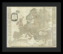 Load image into Gallery viewer, Old Map Of Europe 1787 - Framed Print