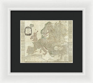 Old Map Of Europe 1787 - Framed Print