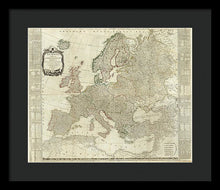 Load image into Gallery viewer, Old Map Of Europe 1787 - Framed Print