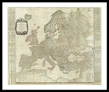 Load image into Gallery viewer, Old Map Of Europe 1787 - Framed Print