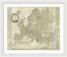 Load image into Gallery viewer, Old Map Of Europe 1787 - Framed Print