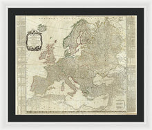 Load image into Gallery viewer, Old Map Of Europe 1787 - Framed Print