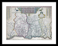 Load image into Gallery viewer, Old Map Of Philadelphia 1687 - Framed Print