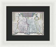 Load image into Gallery viewer, Old Map Of Philadelphia 1687 - Framed Print