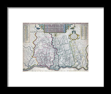 Load image into Gallery viewer, Old Map Of Philadelphia 1687 - Framed Print