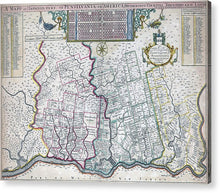 Load image into Gallery viewer, Old Map Of Philadelphia 1687 - Acrylic Print