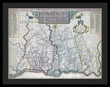 Load image into Gallery viewer, Old Map Of Philadelphia 1687 - Framed Print