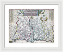 Load image into Gallery viewer, Old Map Of Philadelphia 1687 - Framed Print