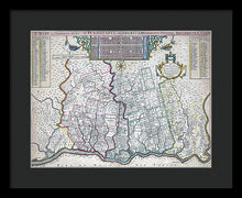 Load image into Gallery viewer, Old Map Of Philadelphia 1687 - Framed Print