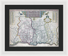 Load image into Gallery viewer, Old Map Of Philadelphia 1687 - Framed Print