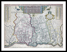 Load image into Gallery viewer, Old Map Of Philadelphia 1687 - Framed Print