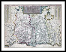 Load image into Gallery viewer, Old Map Of Philadelphia 1687 - Framed Print