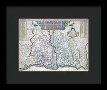 Load image into Gallery viewer, Old Map Of Philadelphia 1687 - Framed Print