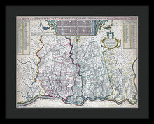 Load image into Gallery viewer, Old Map Of Philadelphia 1687 - Framed Print