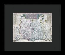 Load image into Gallery viewer, Old Map Of Philadelphia 1687 - Framed Print