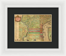 Load image into Gallery viewer, Old Map Of Philadelphia 1802 - Framed Print