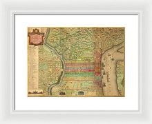 Load image into Gallery viewer, Old Map Of Philadelphia 1802 - Framed Print