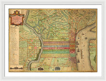 Load image into Gallery viewer, Old Map Of Philadelphia 1802 - Framed Print