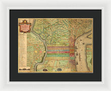 Load image into Gallery viewer, Old Map Of Philadelphia 1802 - Framed Print