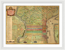 Load image into Gallery viewer, Old Map Of Philadelphia 1802 - Framed Print