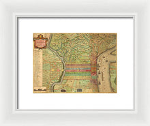 Load image into Gallery viewer, Old Map Of Philadelphia 1802 - Framed Print