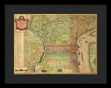 Load image into Gallery viewer, Old Map Of Philadelphia 1802 - Framed Print