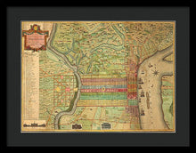 Load image into Gallery viewer, Old Map Of Philadelphia 1802 - Framed Print