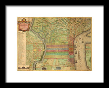 Load image into Gallery viewer, Old Map Of Philadelphia 1802 - Framed Print