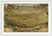 Load image into Gallery viewer, Old Map Of Phoenix 1885 - Framed Print