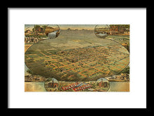 Load image into Gallery viewer, Old Map Of Phoenix 1885 - Framed Print