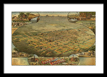 Load image into Gallery viewer, Old Map Of Phoenix 1885 - Framed Print