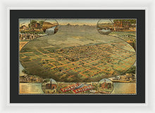 Load image into Gallery viewer, Old Map Of Phoenix 1885 - Framed Print