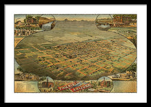 Load image into Gallery viewer, Old Map Of Phoenix 1885 - Framed Print