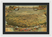 Load image into Gallery viewer, Old Map Of Phoenix 1885 - Framed Print