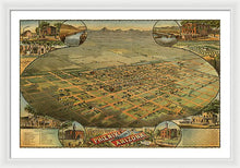 Load image into Gallery viewer, Old Map Of Phoenix 1885 - Framed Print