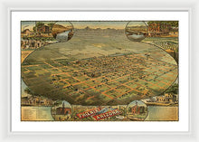 Load image into Gallery viewer, Old Map Of Phoenix 1885 - Framed Print