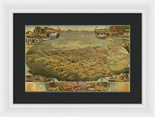 Load image into Gallery viewer, Old Map Of Phoenix 1885 - Framed Print