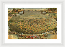 Load image into Gallery viewer, Old Map Of Phoenix 1885 - Framed Print