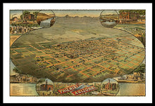 Load image into Gallery viewer, Old Map Of Phoenix 1885 - Framed Print