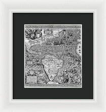 Load image into Gallery viewer, Old Map Of The Americas 1562 - Framed Print