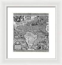 Load image into Gallery viewer, Old Map Of The Americas 1562 - Framed Print