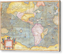 Load image into Gallery viewer, Old Map Of The Americas 1580 - Acrylic Print