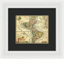 Load image into Gallery viewer, Old Map Of The Americas 1761 - Framed Print