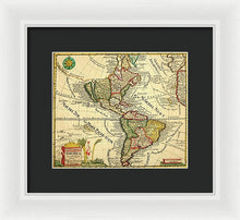 Load image into Gallery viewer, Old Map Of The Americas 1761 - Framed Print