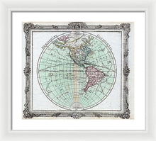 Load image into Gallery viewer, Old Map Of The Americas 1764 - Framed Print