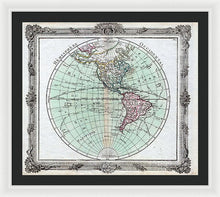 Load image into Gallery viewer, Old Map Of The Americas 1764 - Framed Print