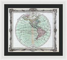 Load image into Gallery viewer, Old Map Of The Americas 1764 - Framed Print