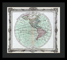 Load image into Gallery viewer, Old Map Of The Americas 1764 - Framed Print